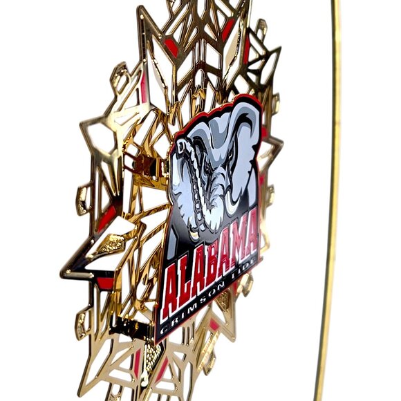 Vintage Brass Christmas Ornament Alabama Crimson Tide Big Al - Picture 2 of 7